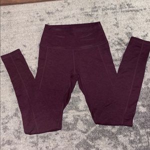 Aerie burgundy small high waisted leggings